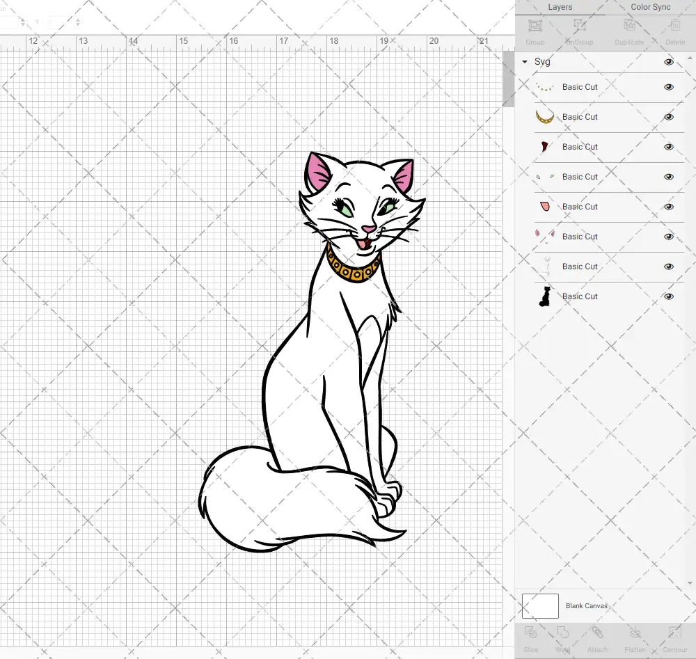 Duchess - The Aristocats, Svg, Dxf, Eps, Png SvgShopArt