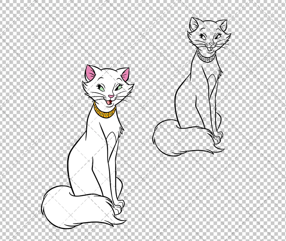 Duchess - The Aristocats, Svg, Dxf, Eps, Png SvgShopArt