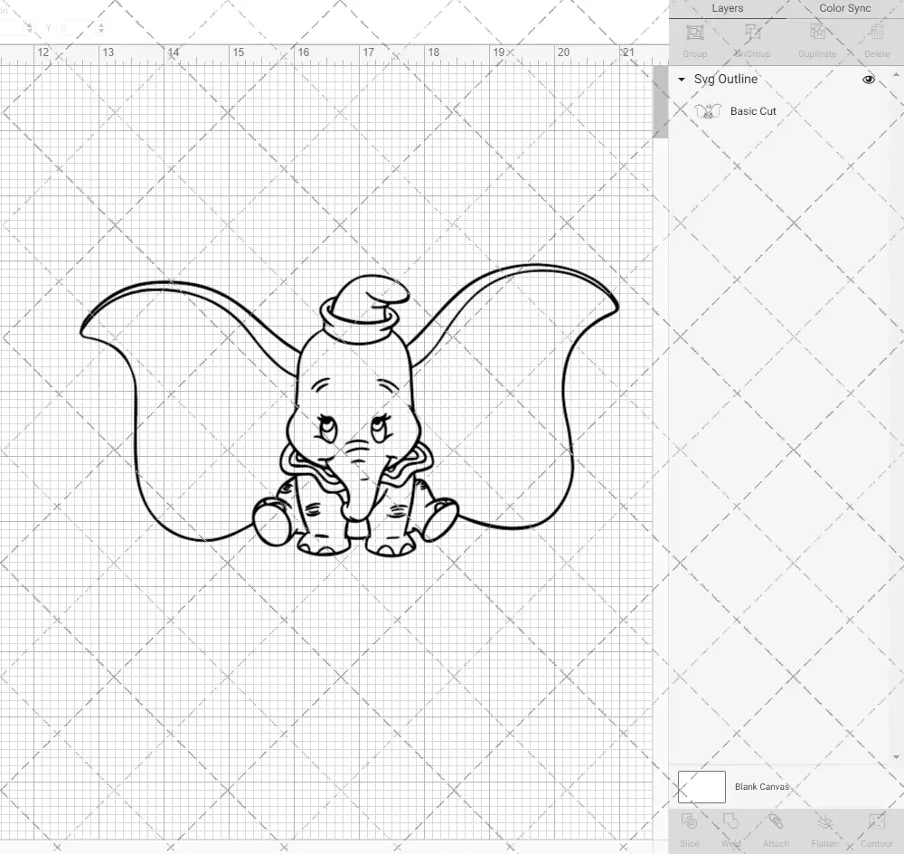 Dumbo 002, Svg, Dxf, Eps, Png SvgShopArt