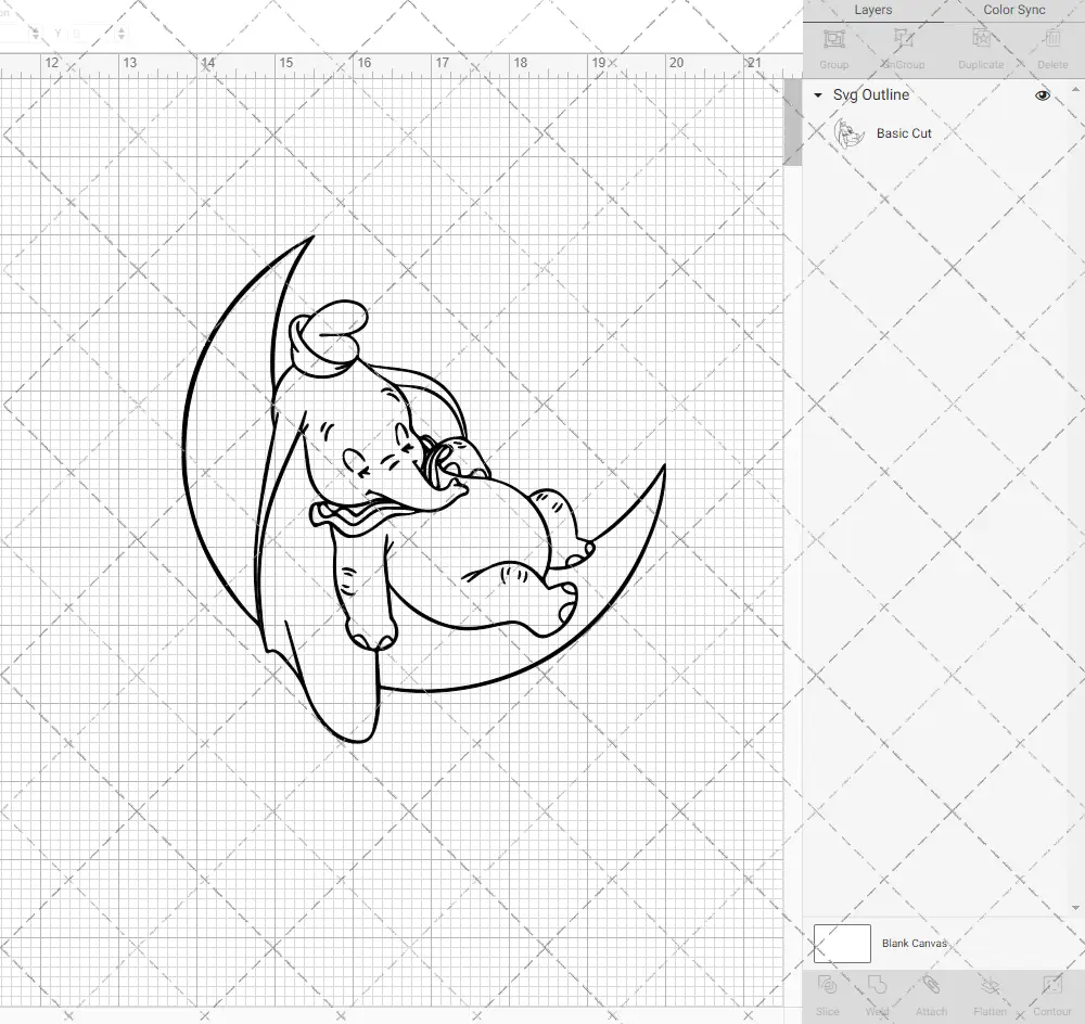 Dumbo 004, Svg, Dxf, Eps, Png SvgShopArt