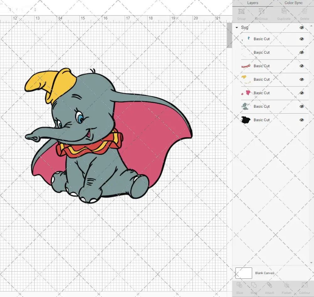 Dumbo, Svg, Dxf, Eps, Png SvgShopArt