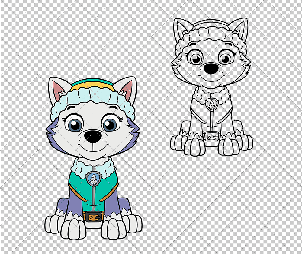 Everest - Paw Patrol 003, Svg, Dxf, Eps, Png SvgShopArt