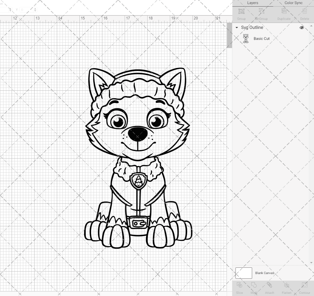 Everest - Paw Patrol 003, Svg, Dxf, Eps, Png SvgShopArt