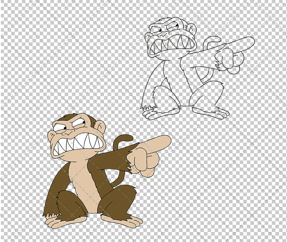 Evil Monkey - Family Guy, Svg, Dxf, Eps, Png SvgShopArt