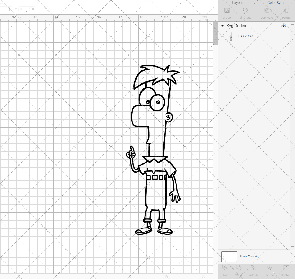 Ferb Fletcher - Phineas and Ferb 002, Svg, Dxf, Eps, Png SvgShopArt