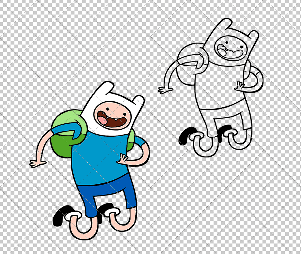 Finn - Adventure Time, Svg, Dxf, Eps, Png SvgShopArt