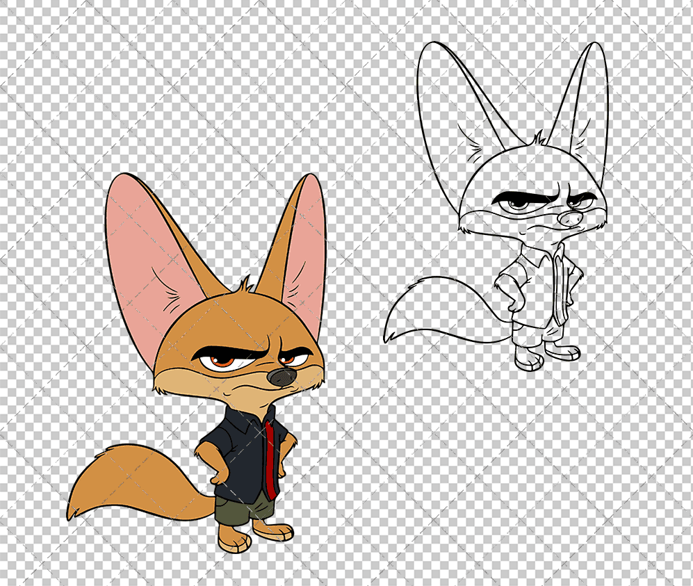 Finnick - Zootopia, Svg, Dxf, Eps, Png SvgShopArt