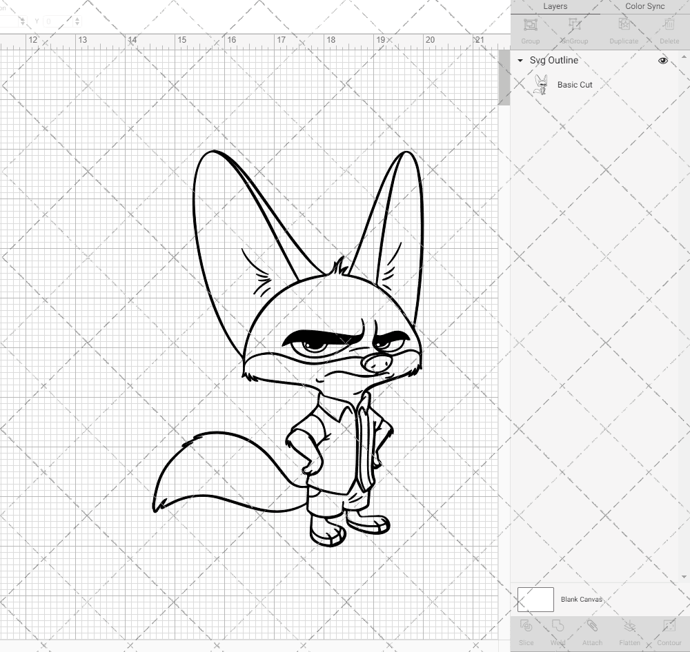 Finnick - Zootopia, Svg, Dxf, Eps, Png SvgShopArt