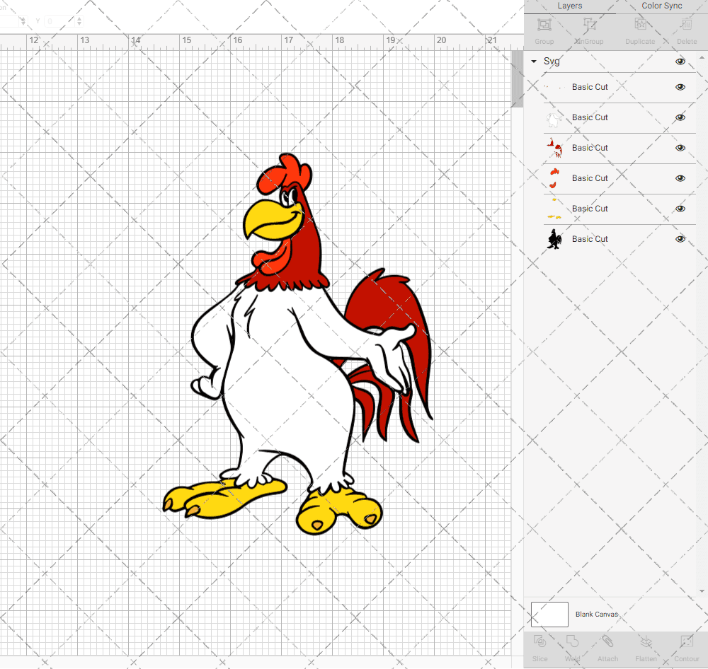 Foghorn Leghorn - Looney Tunes 004, Svg, Dxf, Eps, Png SvgShopArt