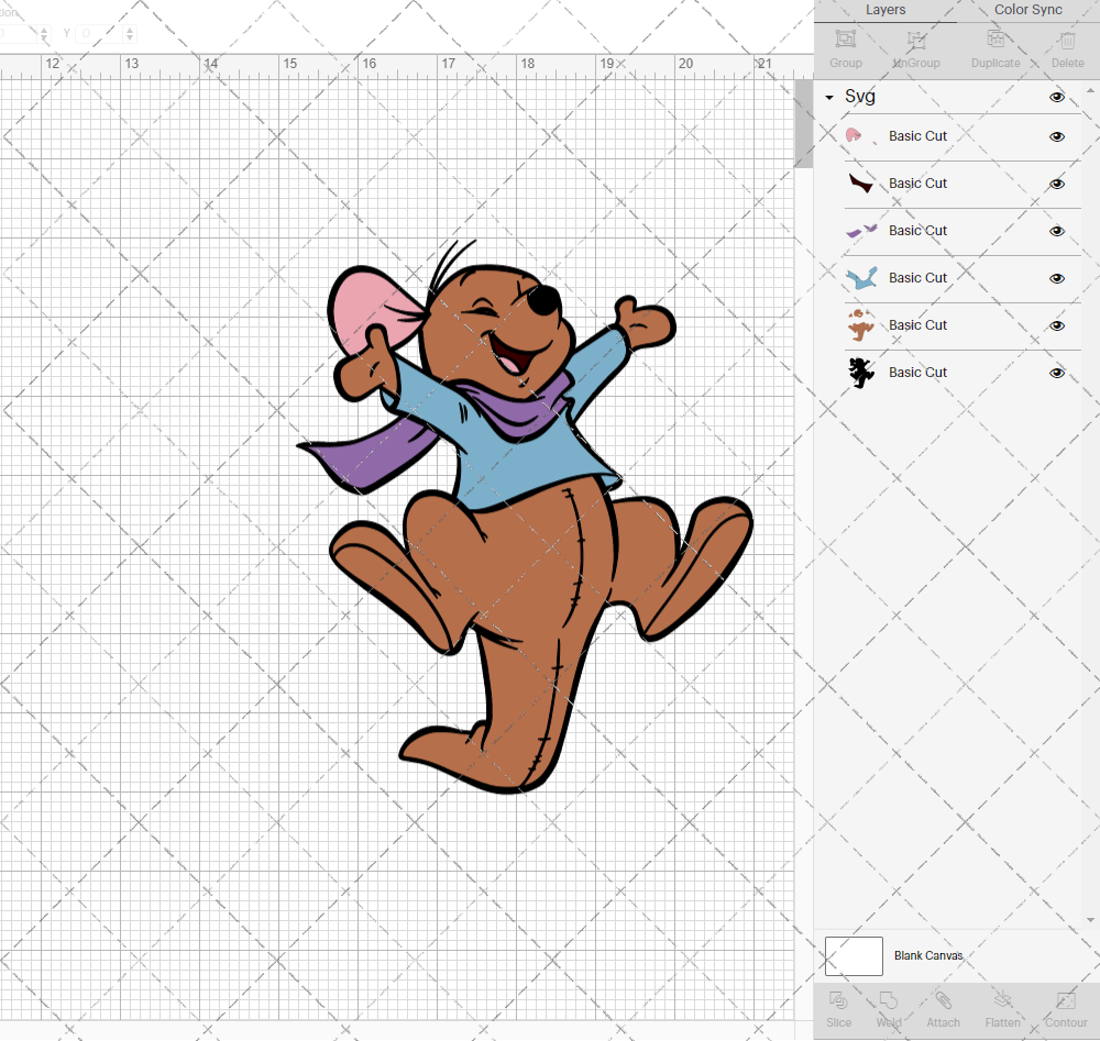 Roo - Winnie The Pooh, Svg, Dxf, Eps, Png - SvgShopArt