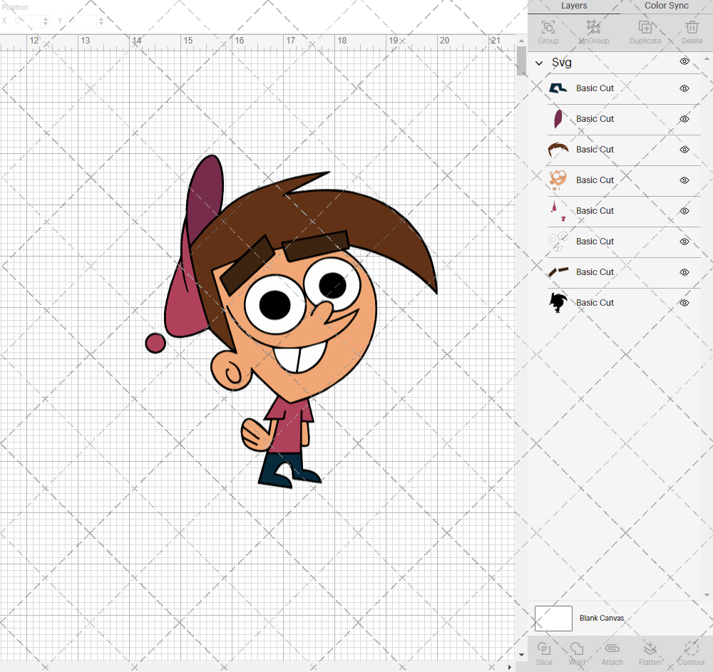 Timmy Turner - The Fairly Odd Parents 003, Svg, Dxf, Eps, Png - SvgShopArt