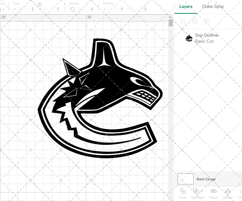 Vancouver Canucks Alternate 2019, Svg, Dxf, Eps, Png - SvgShopArt