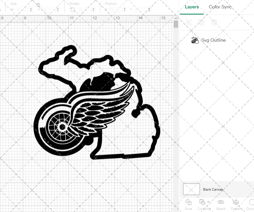 Detroit Red Wings Concept 1948 002, Svg, Dxf, Eps, Png - SvgShopArt