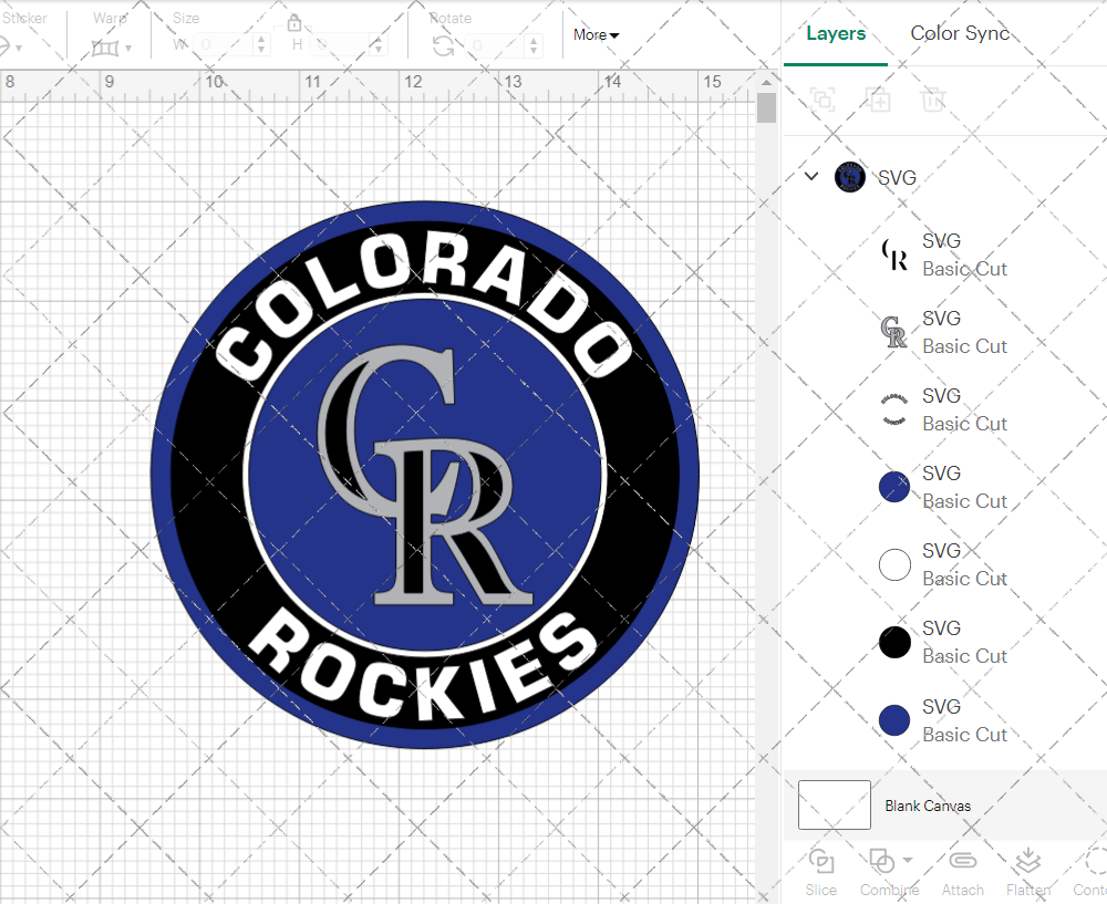 Colorado Rockies Circle 2003, Svg, Dxf, Eps, Png - SvgShopArt