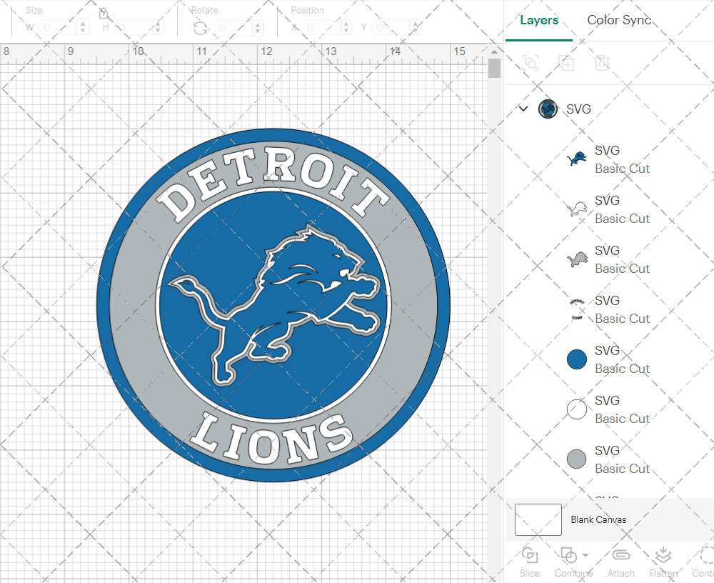 Detroit Lions Circle 2017, Svg, Dxf, Eps, Png - SvgShopArt