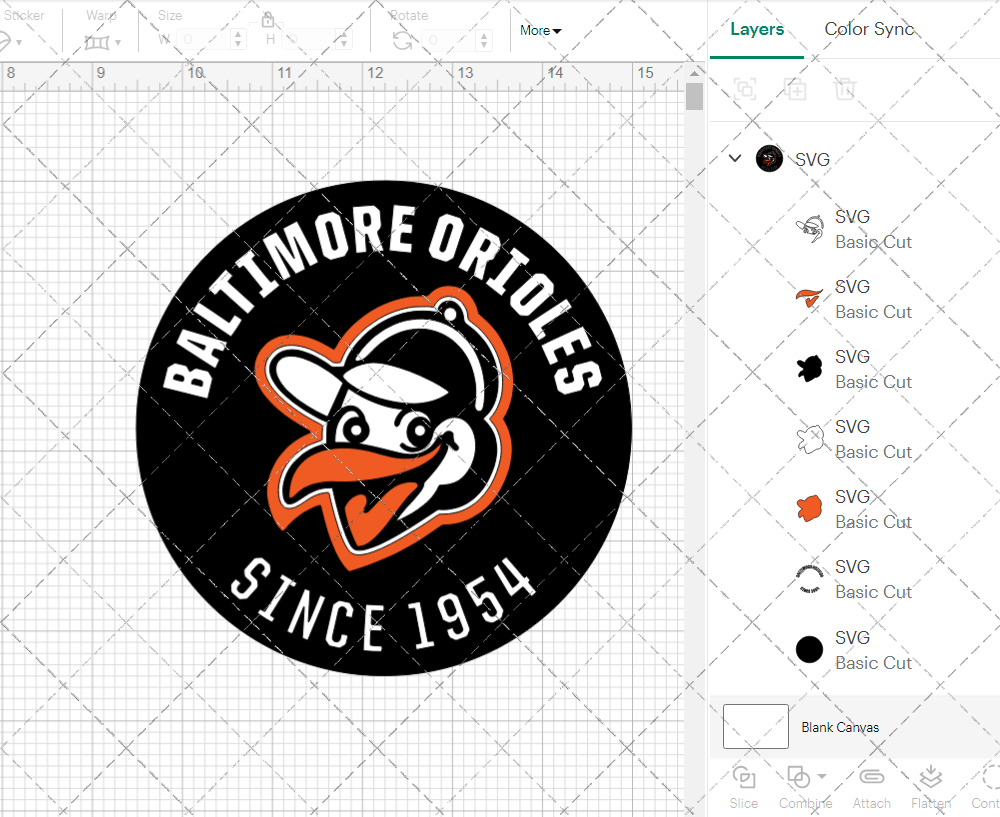 Baltimore Orioles Circle 1955, Svg, Dxf, Eps, Png - SvgShopArt