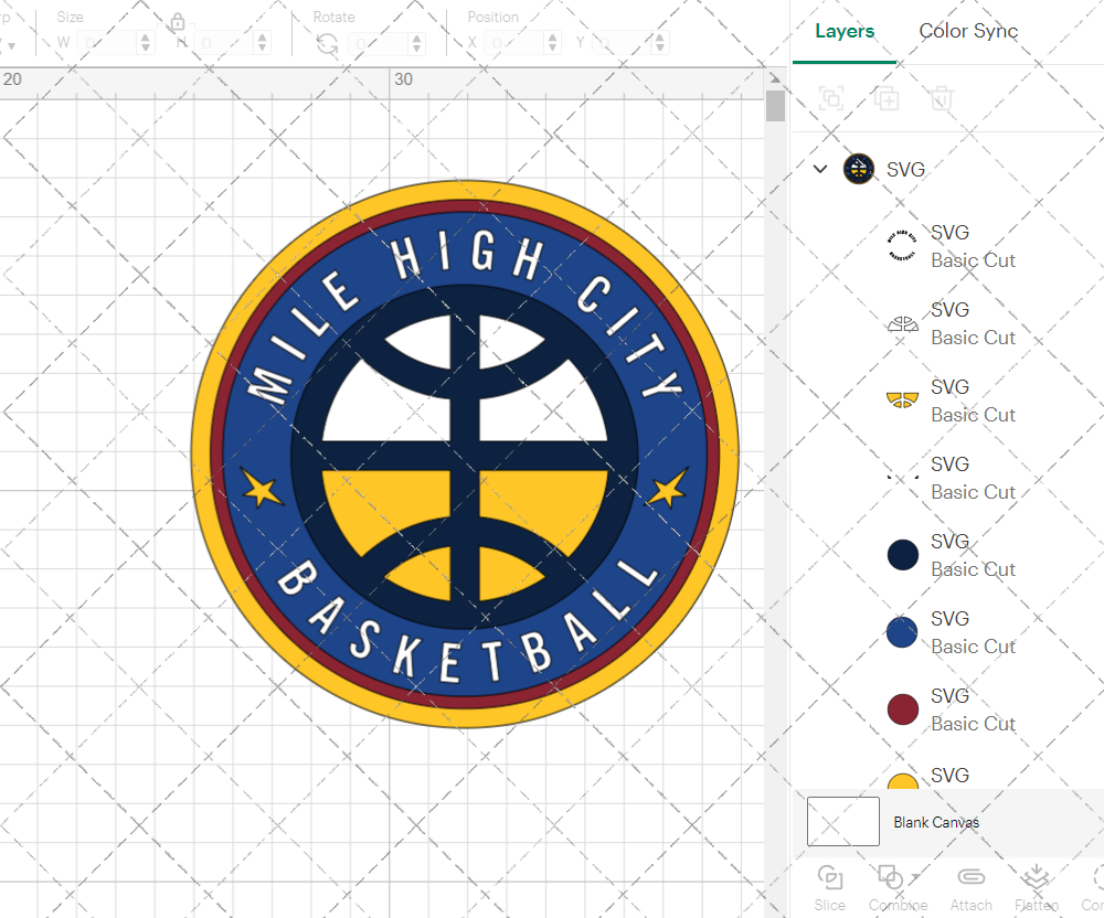 Denver Nuggets Alternate 2018 003, Svg, Dxf, Eps, Png - SvgShopArt