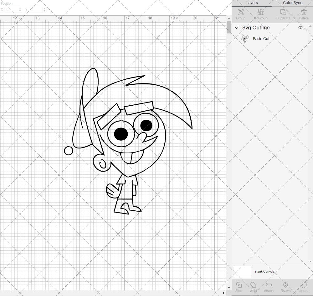 Timmy Turner - The Fairly Odd Parents 003, Svg, Dxf, Eps, Png - SvgShopArt