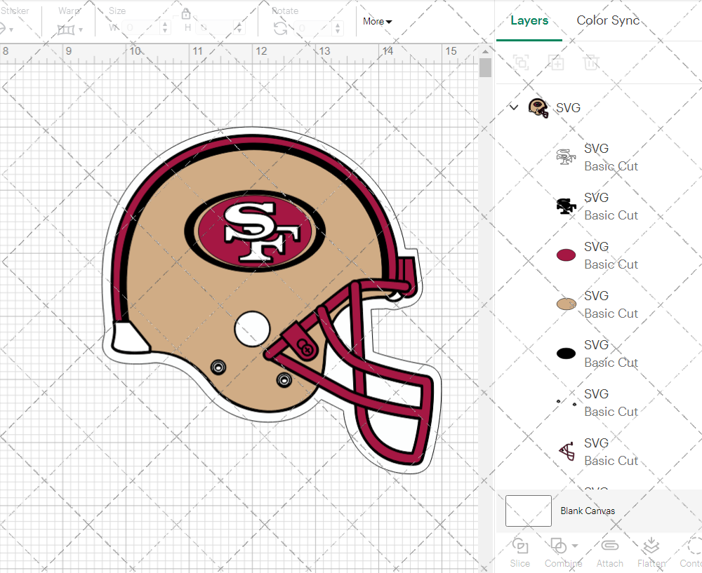 San Francisco 49ers Helmet 1996, Svg, Dxf, Eps, Png - SvgShopArt