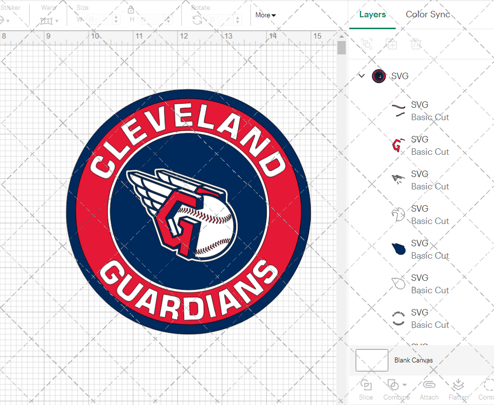 Cleveland Guardians Circle 2022, Svg, Dxf, Eps, Png - SvgShopArt