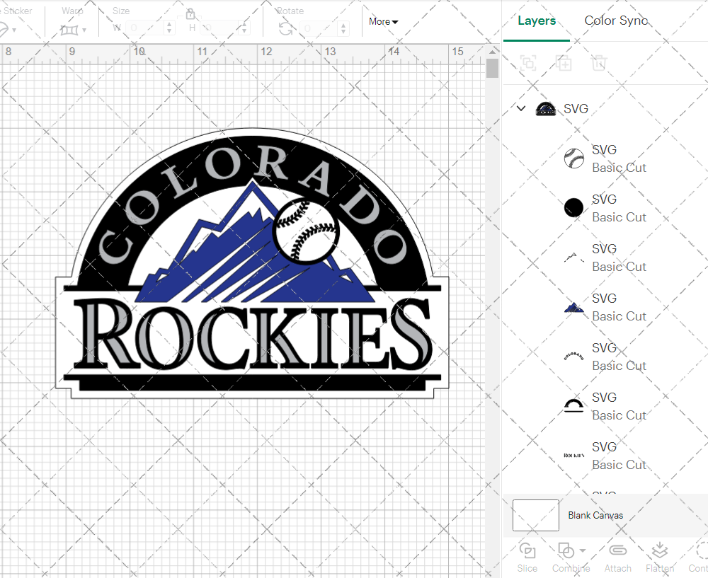 Colorado Rockies 1993, Svg, Dxf, Eps, Png - SvgShopArt