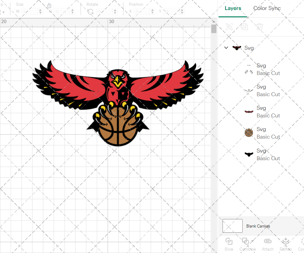 Atlanta Hawks Alternate 1995, Svg, Dxf, Eps, Png - SvgShopArt