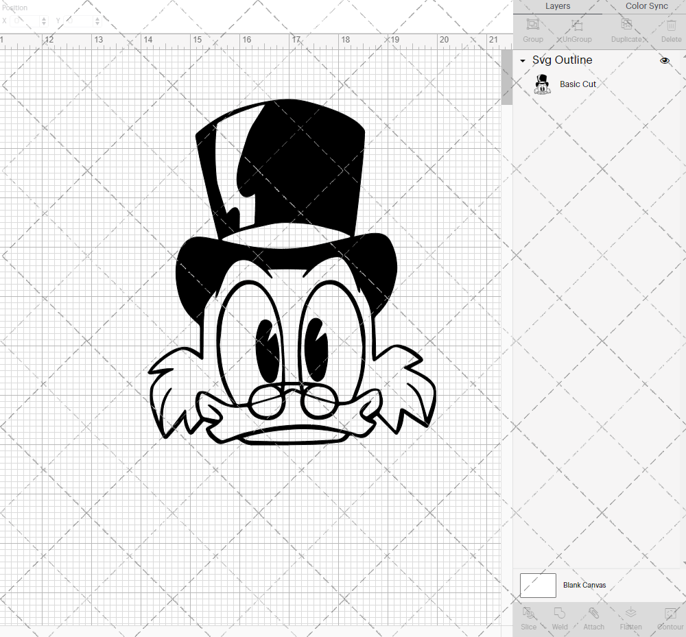 Scrooge McDuck - Ducktales 004, Svg, Dxf, Eps, Png - SvgShopArt