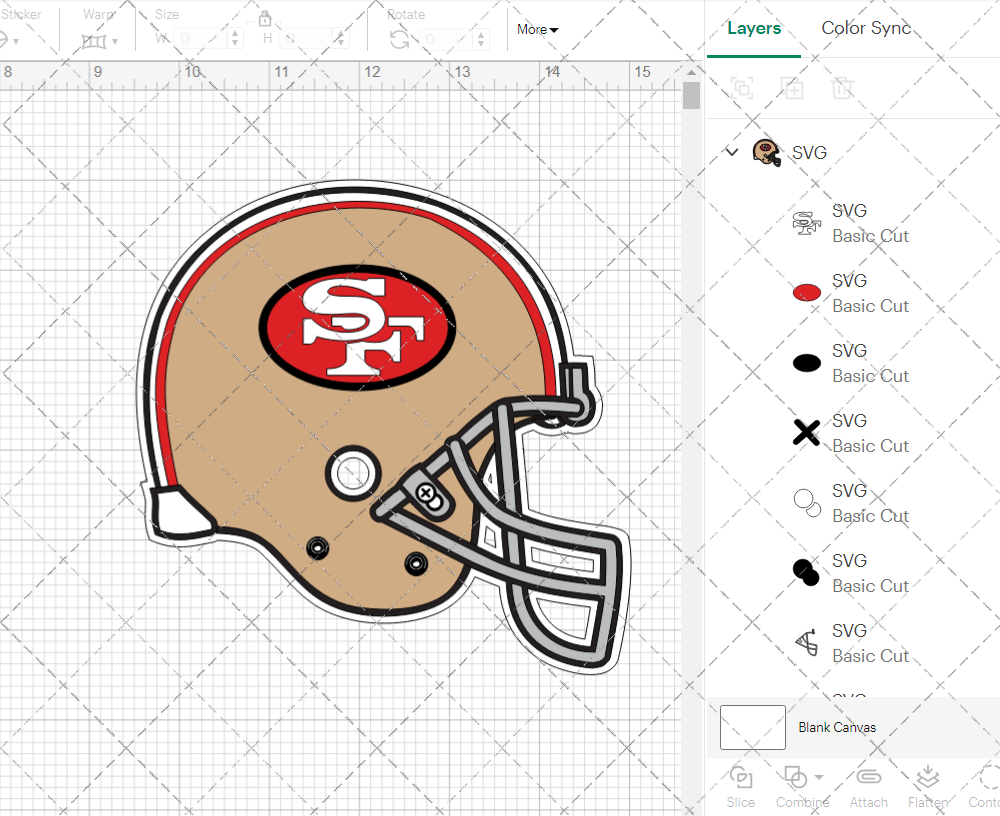 San Francisco 49ers Helmet 1989, Svg, Dxf, Eps, Png - SvgShopArt