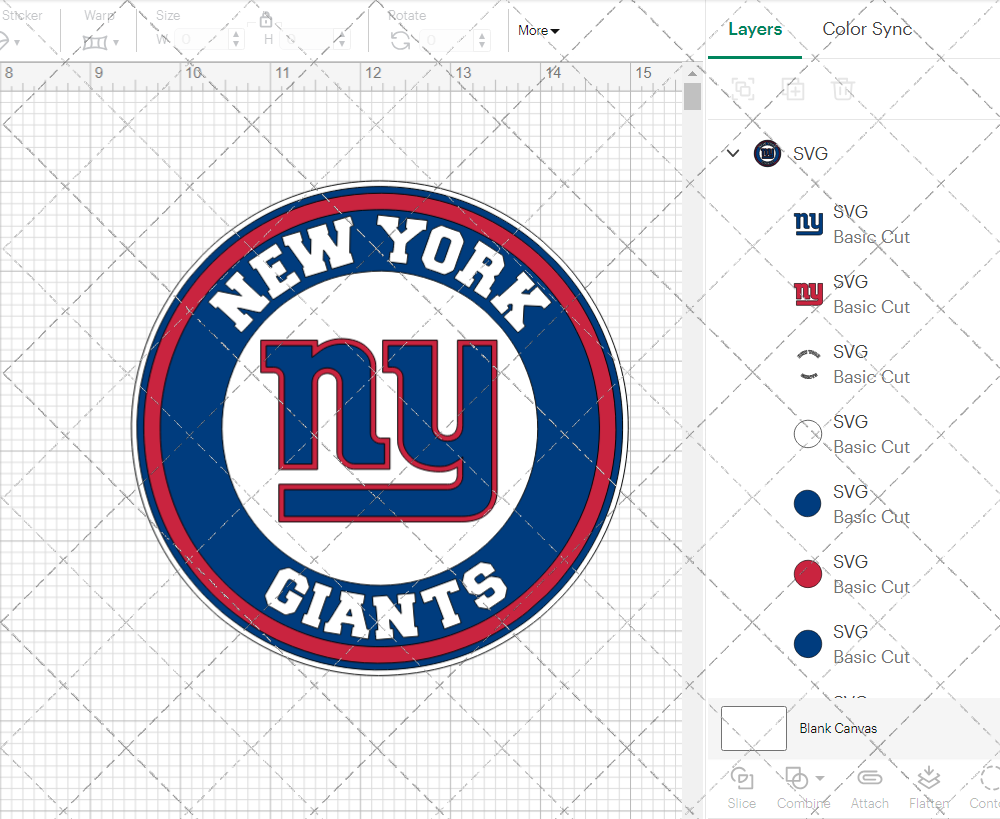 New York Giants Circle 2000 003, Svg, Dxf, Eps, Png - SvgShopArt