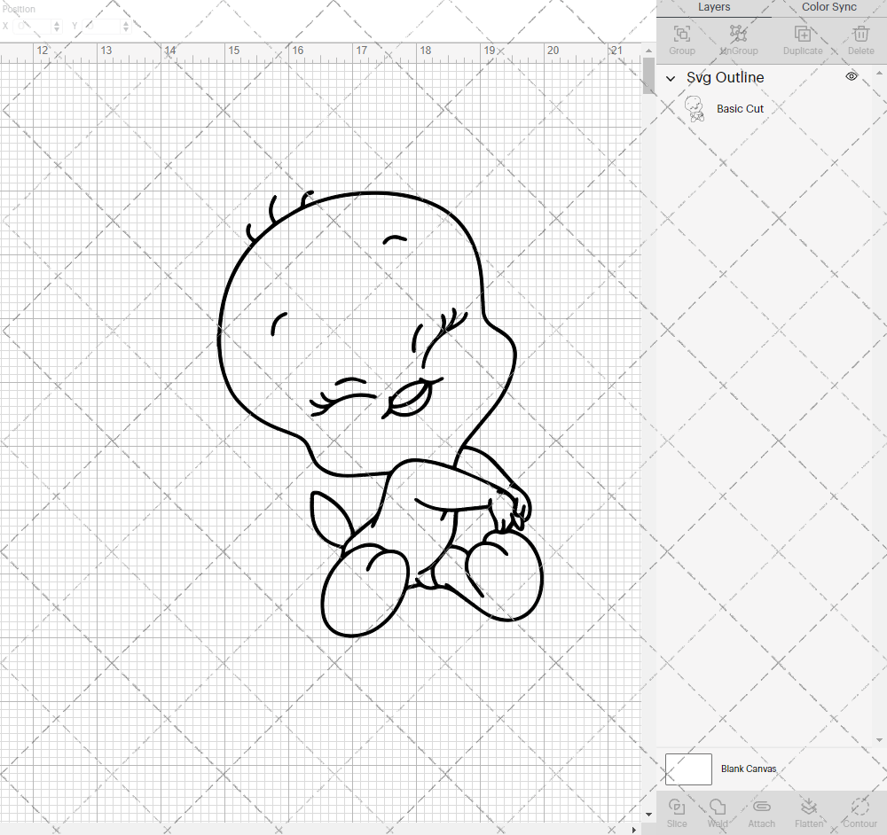 Tweety - Baby Looney Tunes, Svg, Dxf, Eps, Png - SvgShopArt