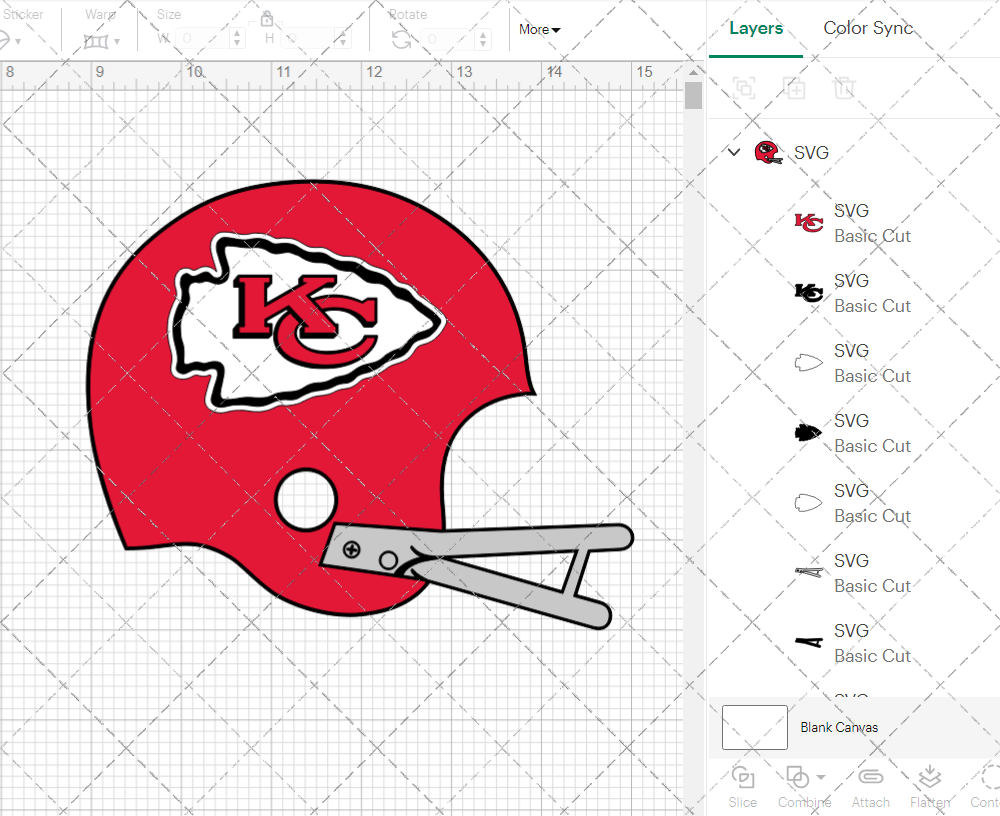 Kansas City Chiefs Helmet 1972 002, Svg, Dxf, Eps, Png - SvgShopArt