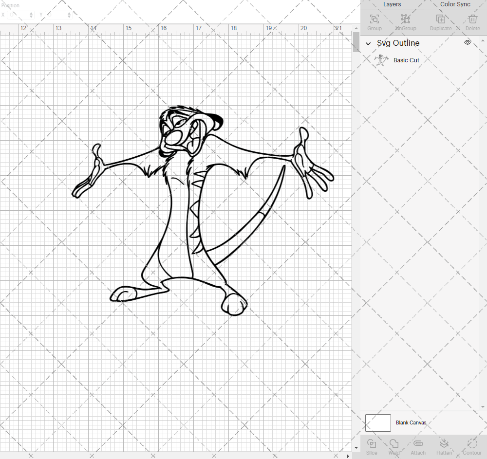 Timon - The Lion King, Svg, Dxf, Eps, Png - SvgShopArt