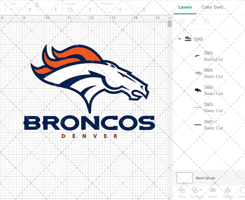 Denver Broncos Alternate 1997 002, Svg, Dxf, Eps, Png - SvgShopArt