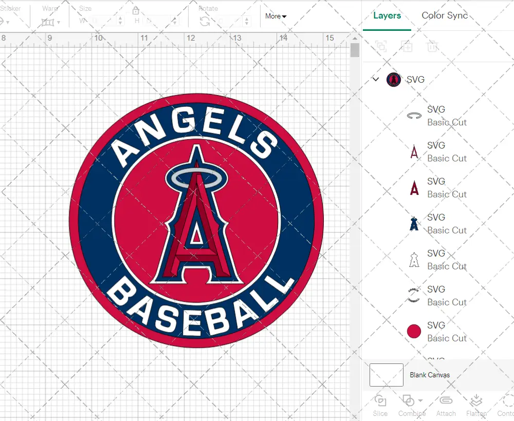 Los Angeles Angels Circle 2017, Svg, Dxf, Eps, Png - SvgShopArt