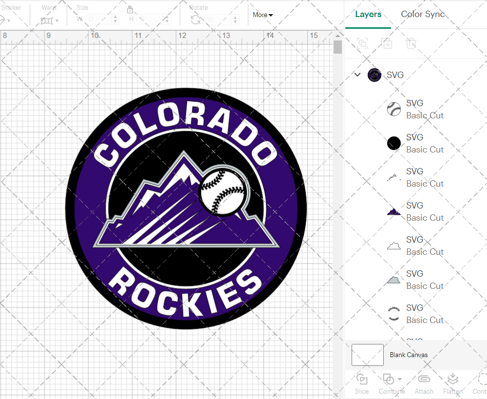 Colorado Rockies Circle 2017, Svg, Dxf, Eps, Png - SvgShopArt