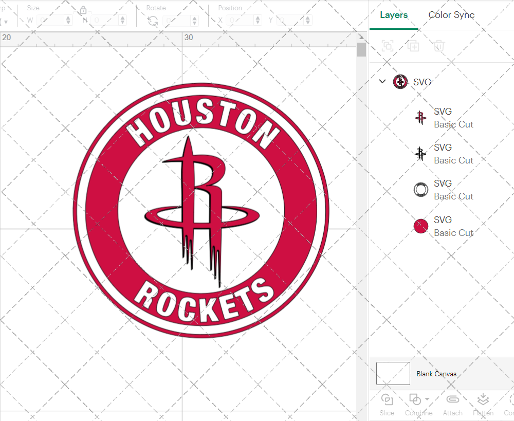 Houston Rockets Circle 2019, Svg, Dxf, Eps, Png - SvgShopArt