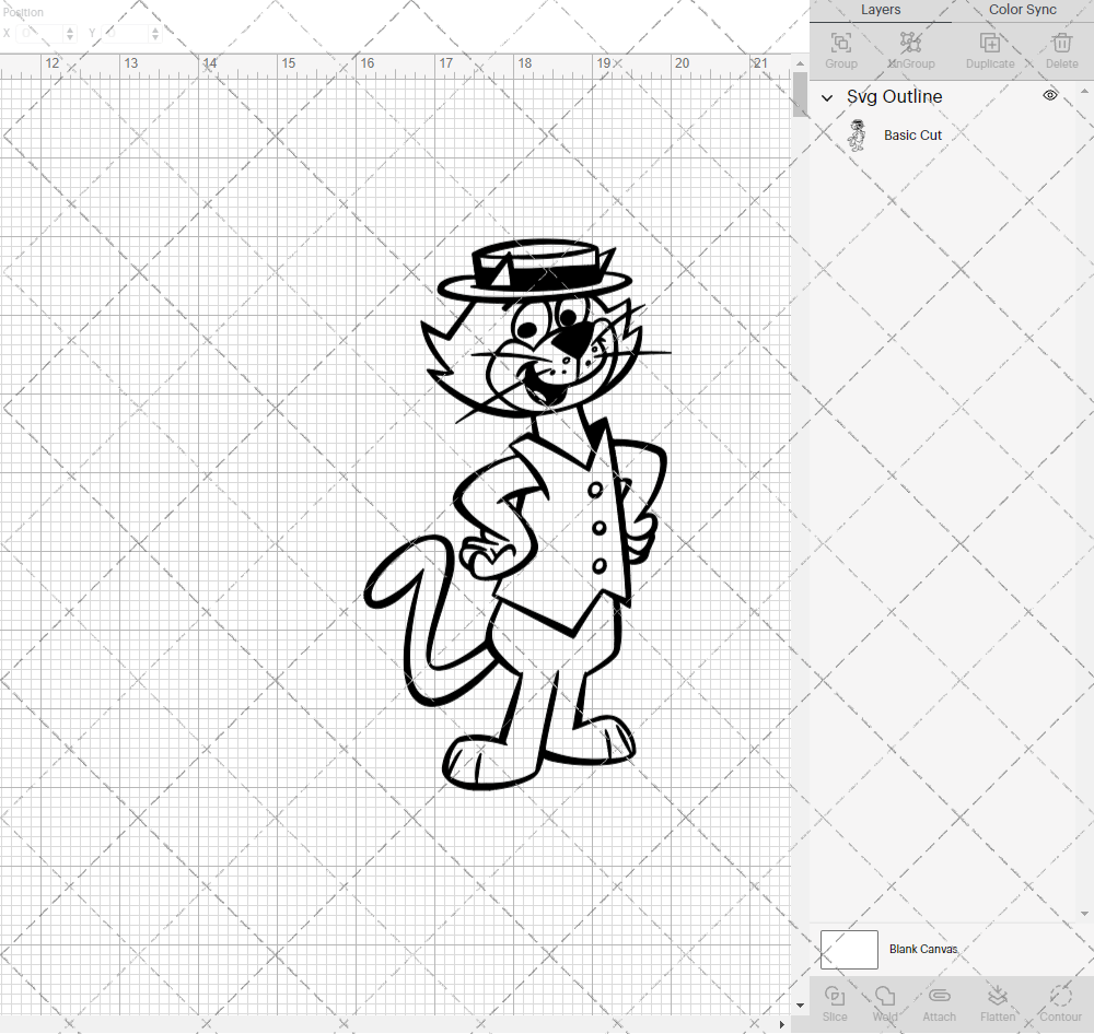 Top Cat, Svg, Dxf, Eps, Png - SvgShopArt