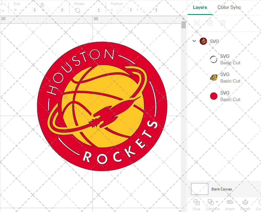 Houston Rockets Circle 2019 002, Svg, Dxf, Eps, Png - SvgShopArt