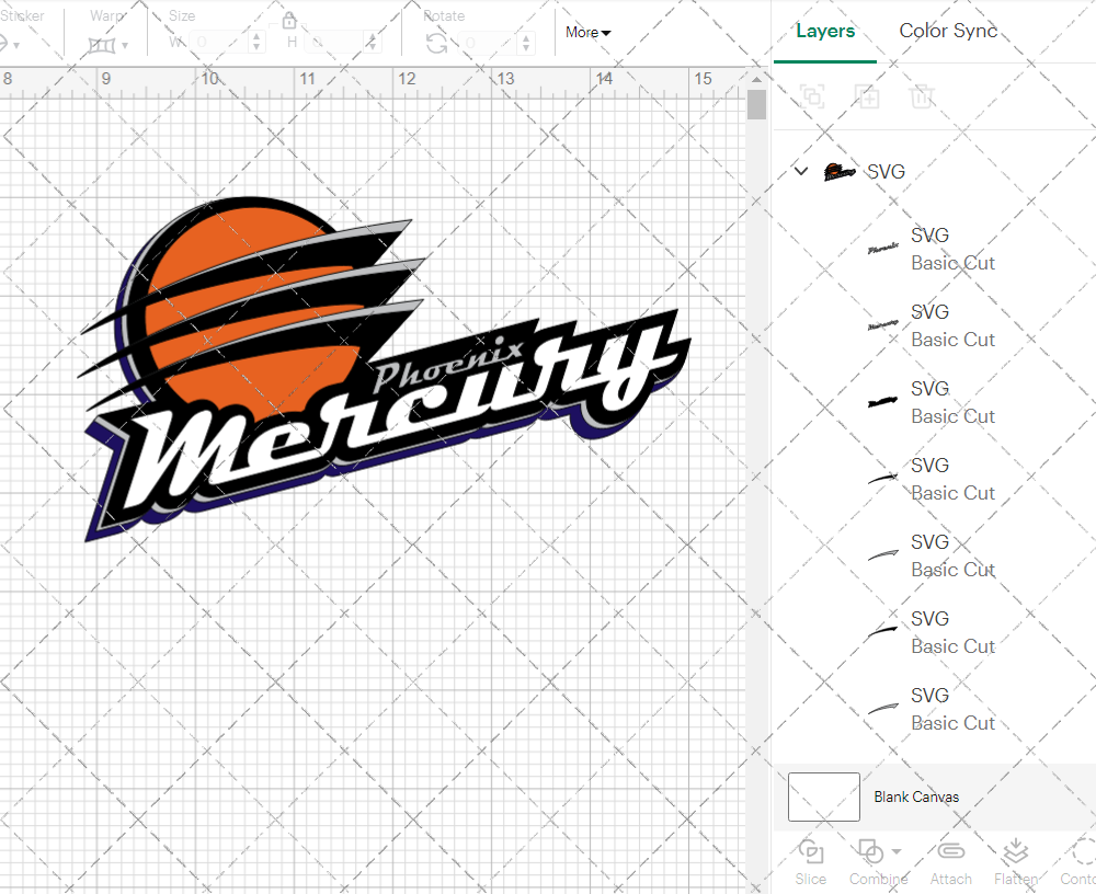 Phoenix Mercury 2011, Svg, Dxf, Eps, Png - SvgShopArt