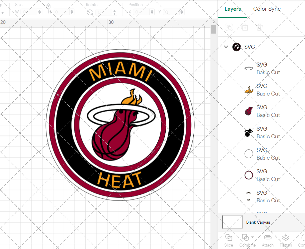 Miami Heat Circle 2008 003, Svg, Dxf, Eps, Png - SvgShopArt
