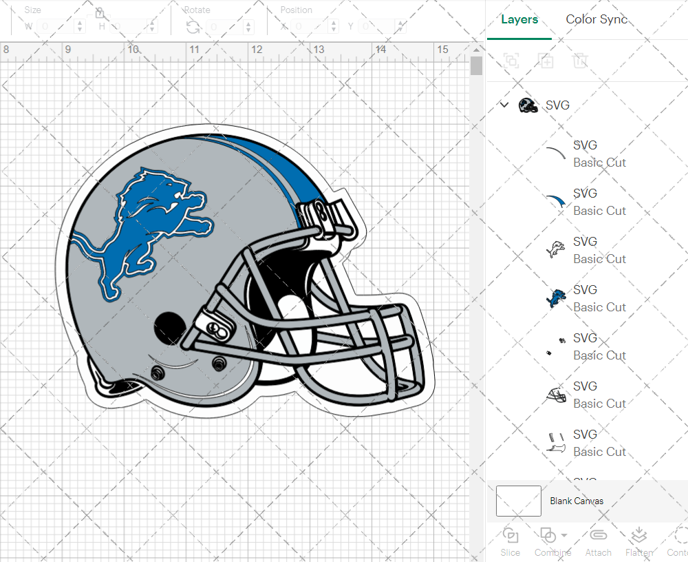 Detroit Lions Helmet 2017, Svg, Dxf, Eps, Png - SvgShopArt