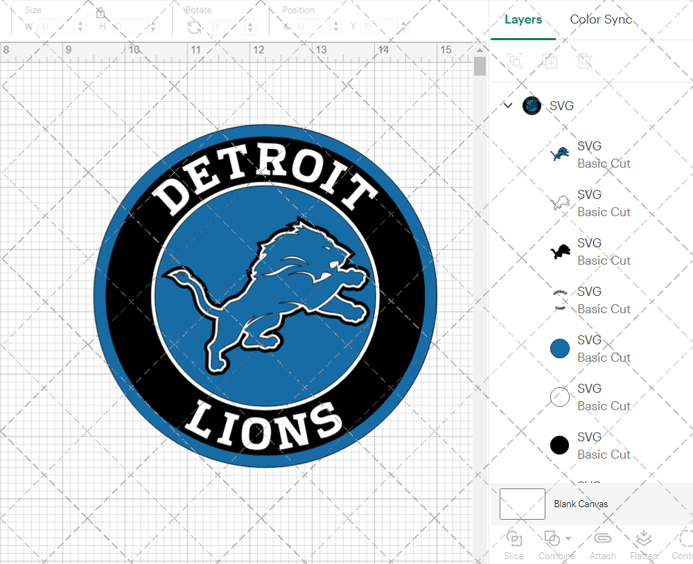 Detroit Lions Circle 2009, Svg, Dxf, Eps, Png - SvgShopArt