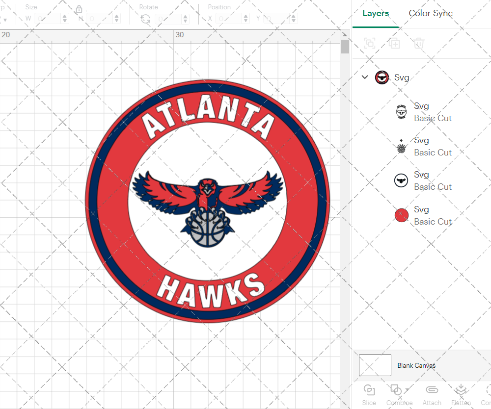 Atlanta Hawks Circle 2007, Svg, Dxf, Eps, Png - SvgShopArt