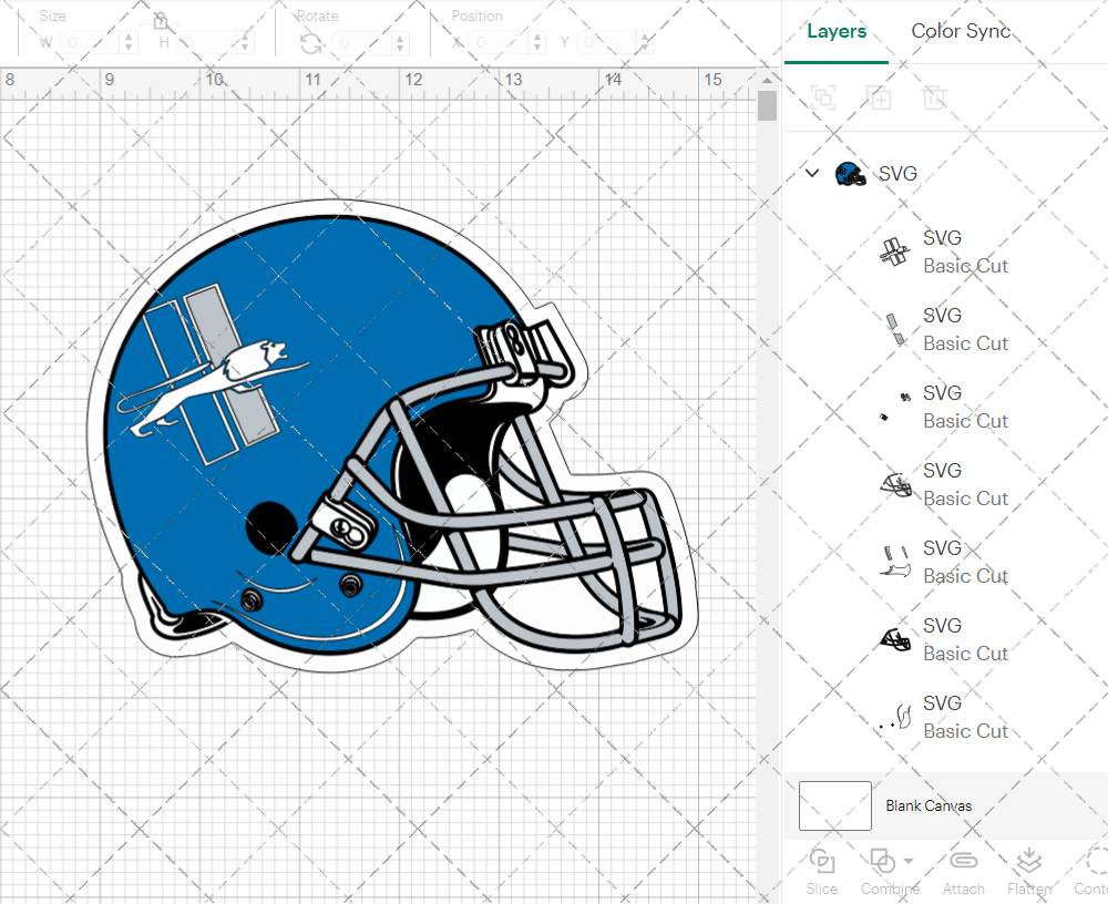 Detroit Lions Helmet 2017 002, Svg, Dxf, Eps, Png