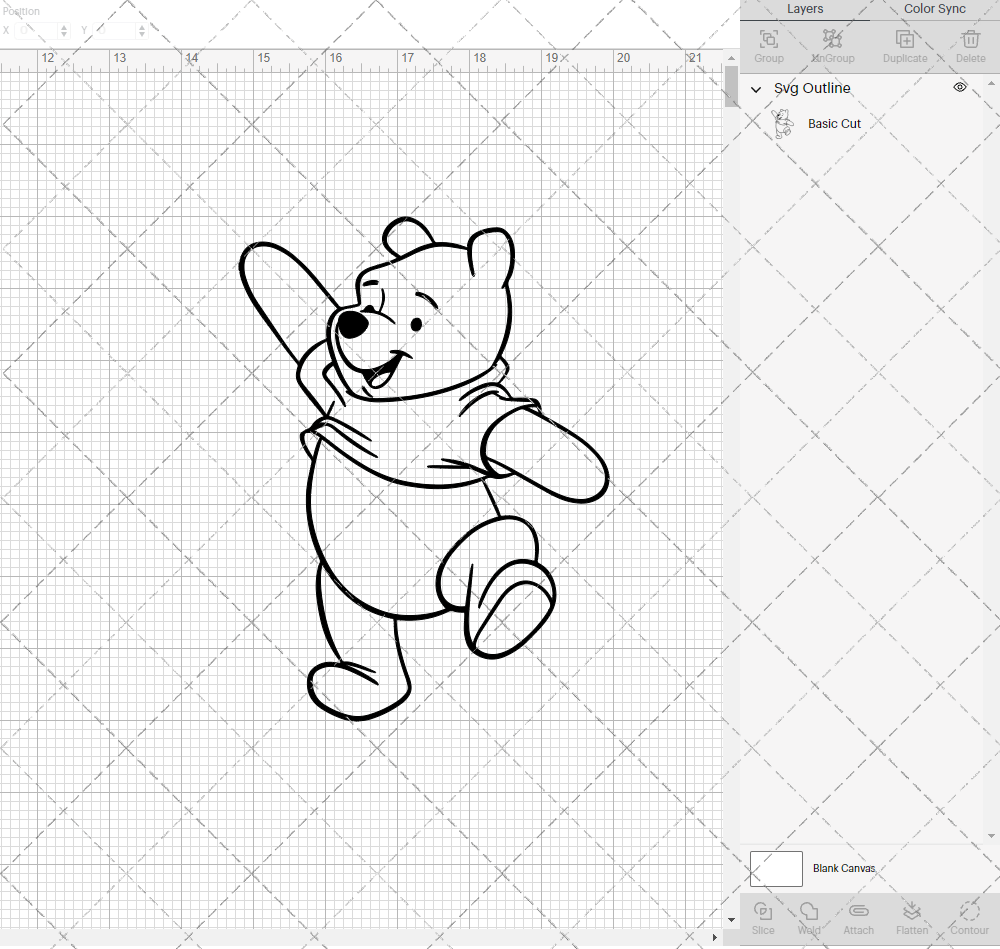 Winnie The Pooh 009, Svg, Dxf, Eps, Png - SvgShopArt