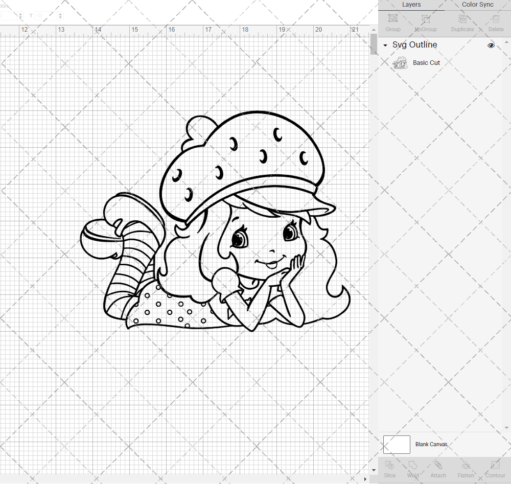 Strawberry Shortcake 004, Svg, Dxf, Eps, Png - SvgShopArt