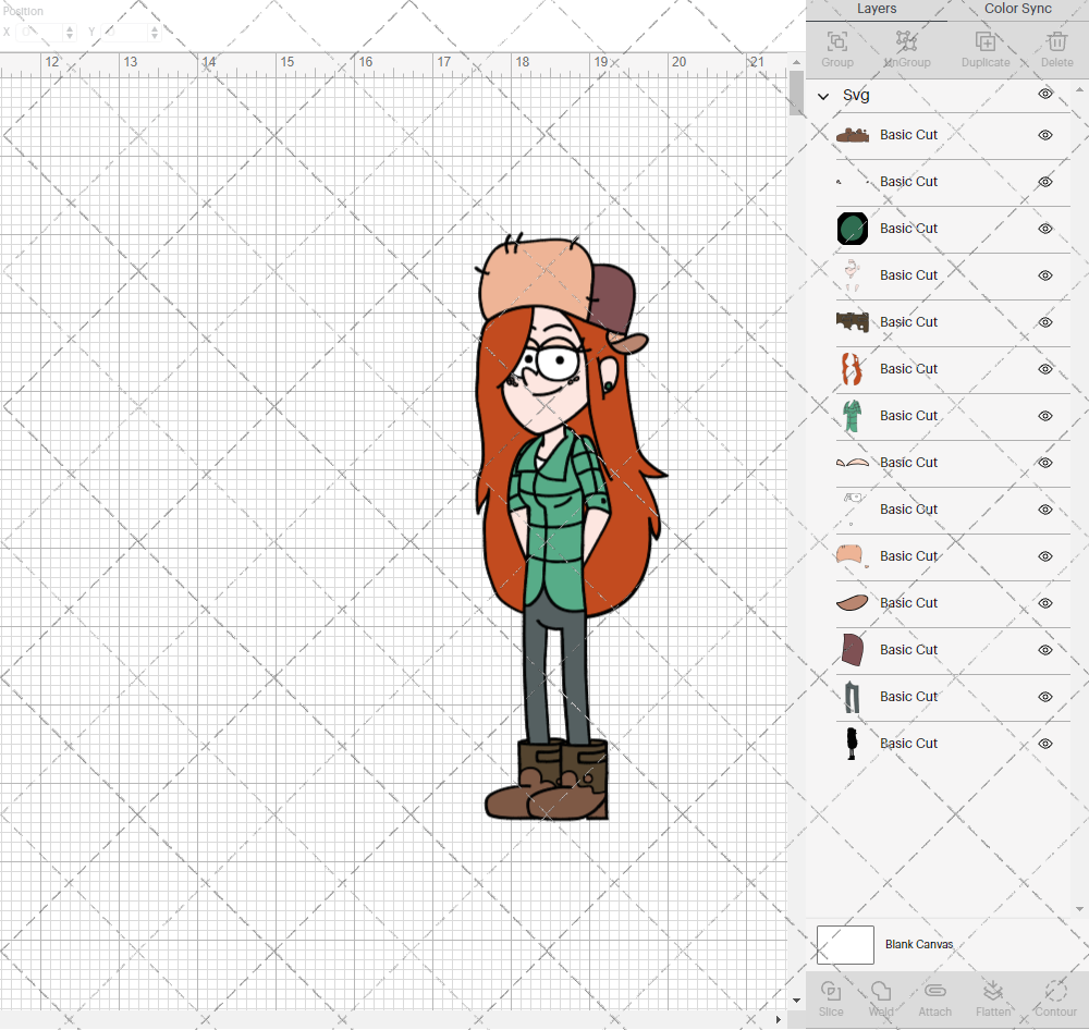 Wendy Corduroy - Gravity Falls, Svg, Dxf, Eps, Png - SvgShopArt