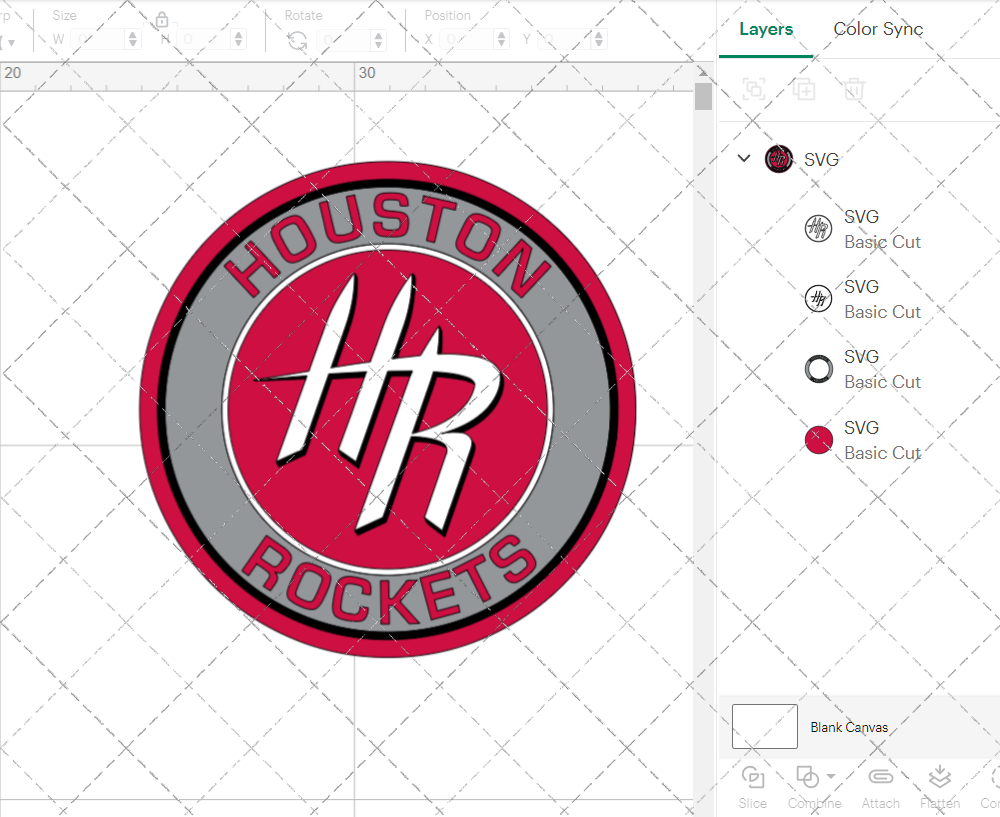 Houston Rockets Circle 2014, Svg, Dxf, Eps, Png - SvgShopArt