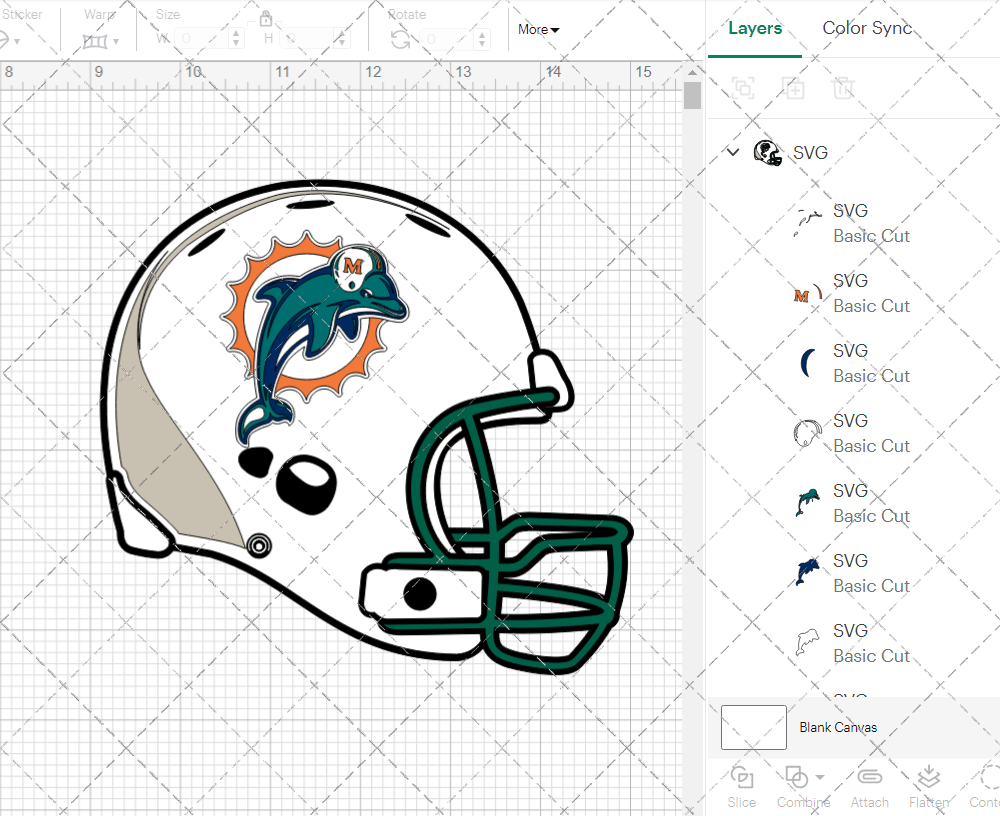 Miami Dolphins Helmet 1997, Svg, Dxf, Eps, Png - SvgShopArt