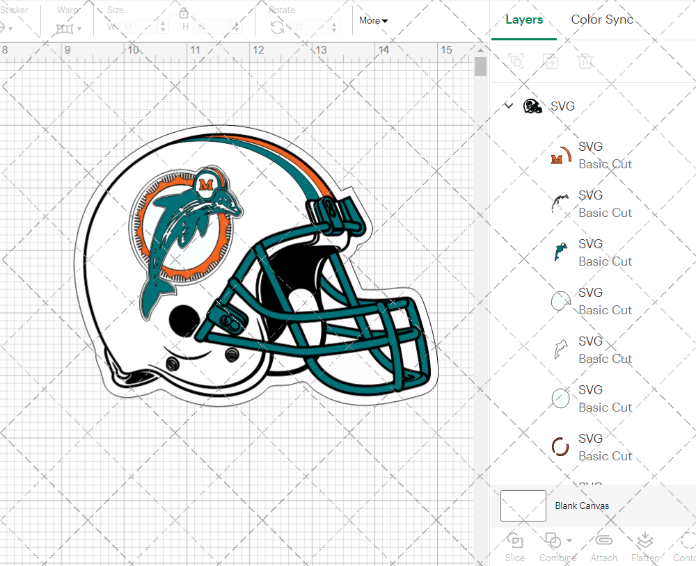 Miami Dolphins Helmet 1989 002, Svg, Dxf, Eps, Png - SvgShopArt